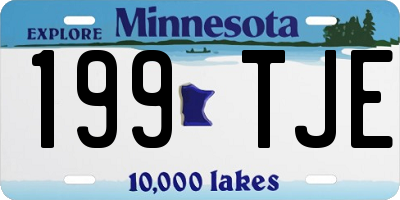 MN license plate 199TJE