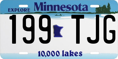MN license plate 199TJG