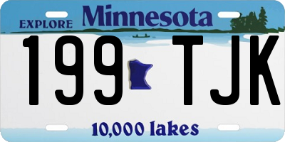 MN license plate 199TJK
