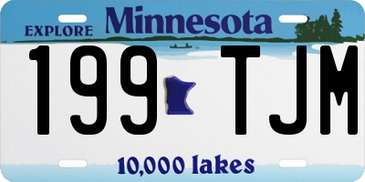 MN license plate 199TJM