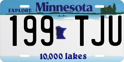 MN license plate 199TJU