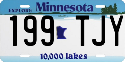 MN license plate 199TJY