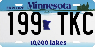 MN license plate 199TKC