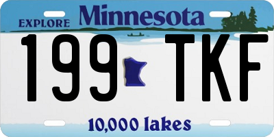 MN license plate 199TKF