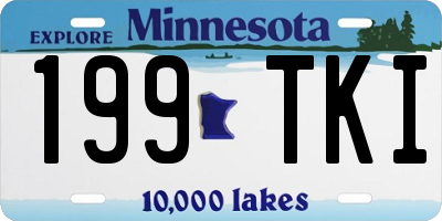 MN license plate 199TKI