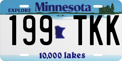 MN license plate 199TKK