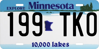 MN license plate 199TKO