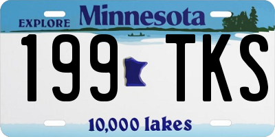 MN license plate 199TKS