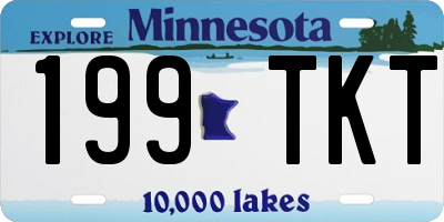 MN license plate 199TKT