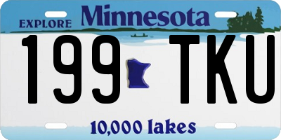 MN license plate 199TKU