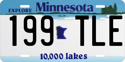 MN license plate 199TLE