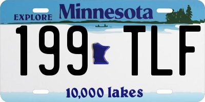 MN license plate 199TLF
