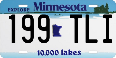 MN license plate 199TLI