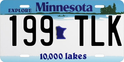 MN license plate 199TLK