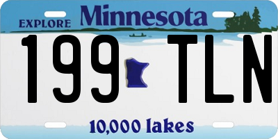 MN license plate 199TLN