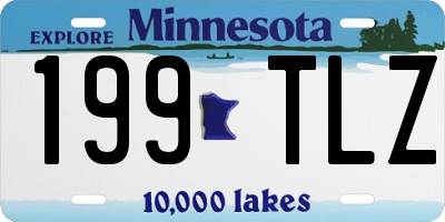 MN license plate 199TLZ
