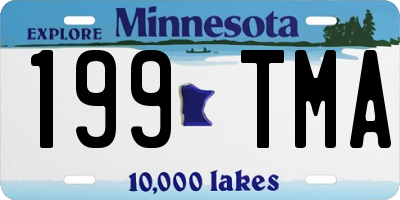 MN license plate 199TMA