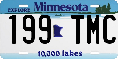 MN license plate 199TMC