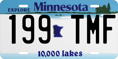 MN license plate 199TMF