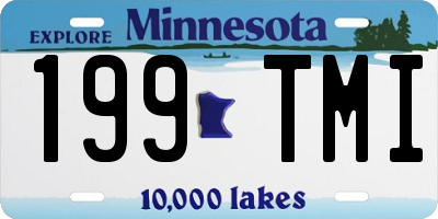MN license plate 199TMI