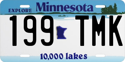 MN license plate 199TMK