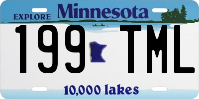 MN license plate 199TML