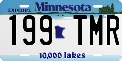 MN license plate 199TMR