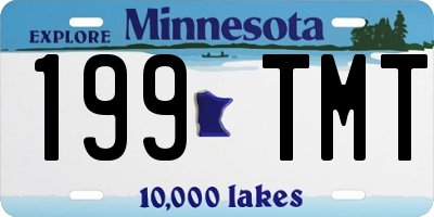MN license plate 199TMT