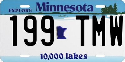 MN license plate 199TMW