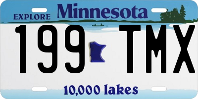 MN license plate 199TMX