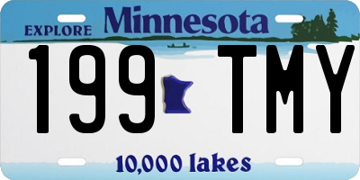 MN license plate 199TMY
