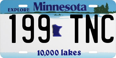 MN license plate 199TNC