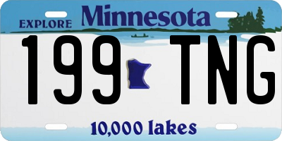 MN license plate 199TNG