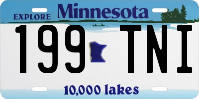 MN license plate 199TNI