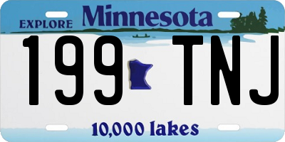 MN license plate 199TNJ