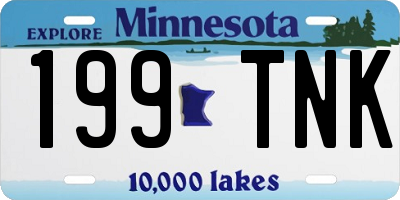 MN license plate 199TNK