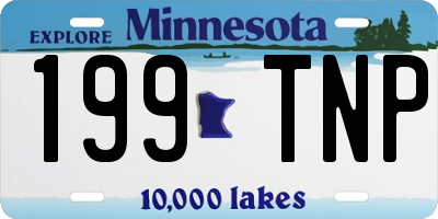 MN license plate 199TNP