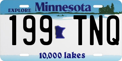 MN license plate 199TNQ