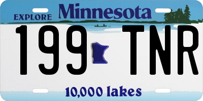 MN license plate 199TNR
