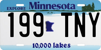 MN license plate 199TNY