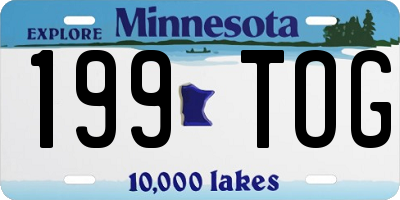 MN license plate 199TOG