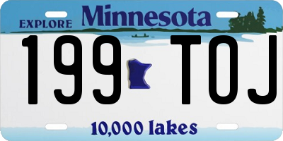 MN license plate 199TOJ