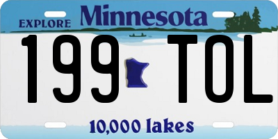 MN license plate 199TOL