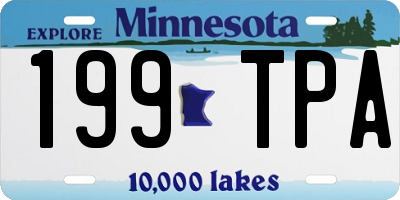 MN license plate 199TPA