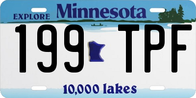 MN license plate 199TPF