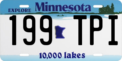 MN license plate 199TPI