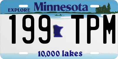 MN license plate 199TPM