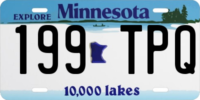 MN license plate 199TPQ