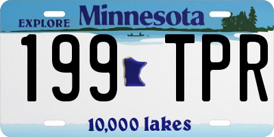 MN license plate 199TPR