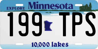 MN license plate 199TPS